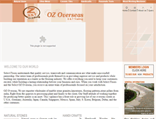 Tablet Screenshot of ozoverseas.com